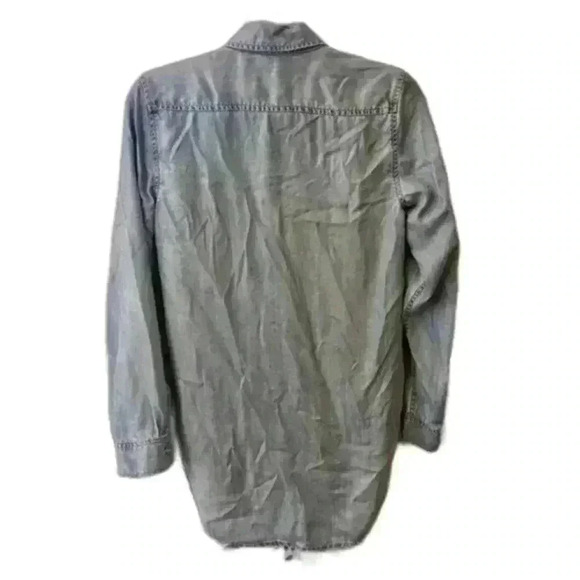 Vintage Gap 1969 Lyocell Chambray Button Down Shirt Women's‎ Size Small - Picture 2 of 8